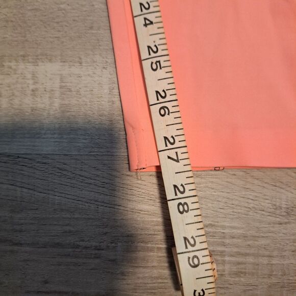 PINK Victoria Secret Bonded Leggings Black Medium Mesh Detail Peach 170/72A - Picture 11 of 12